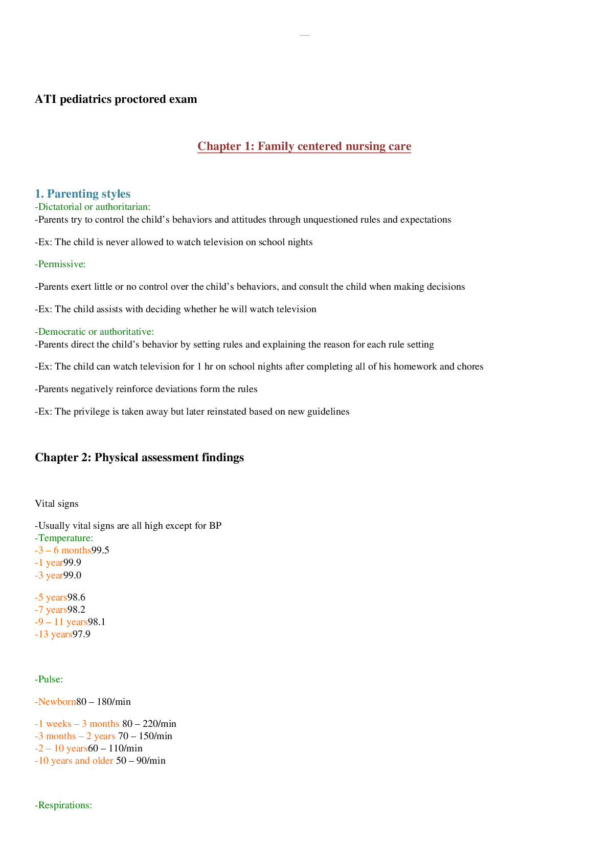 Preview image for ATI Peds proctored Exam 2022